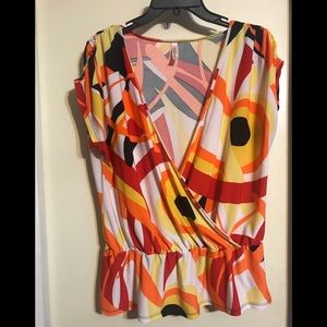 Multi colored blouse